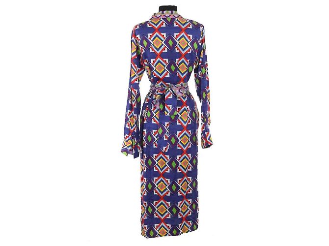 Autre Marque Vestido de algodón azul AML Paris - vista 4