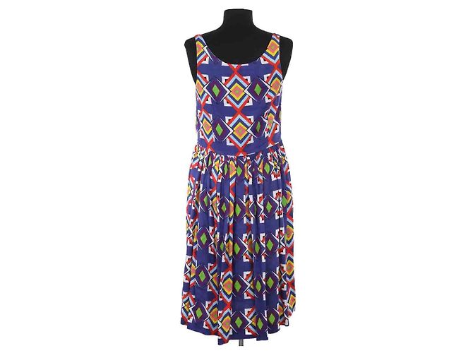 Autre Marque Vestido de algodón azul AML Paris - vista 4