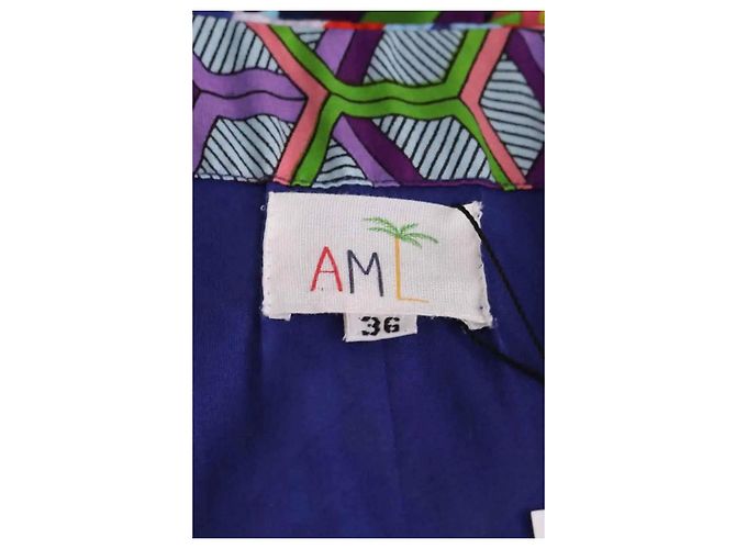 Autre Marque Vestido de algodón azul AML Paris - vista 5