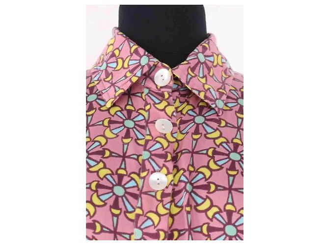 Autre Marque Vestido AML Paris de algodón rosa - vista 2