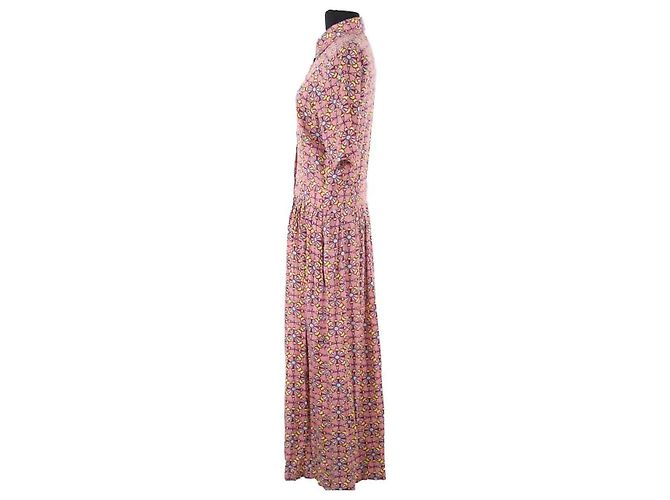 Autre Marque Vestido AML Paris de algodón rosa - vista 3
