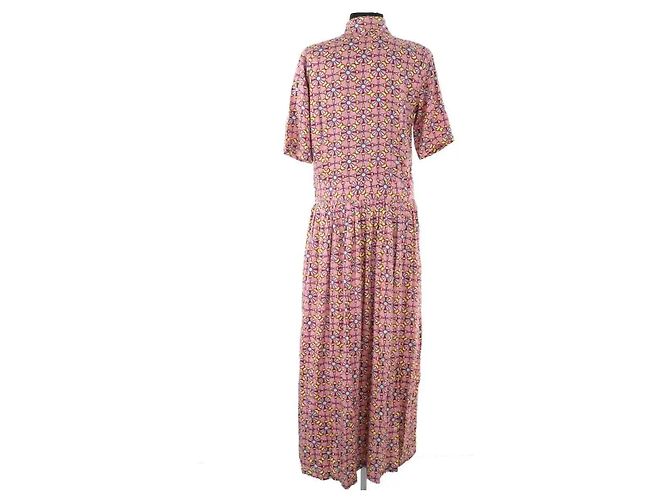 Autre Marque Vestido AML Paris de algodón rosa - vista 4