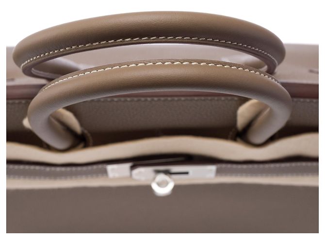 Hermès Borsa HERMES Birkin 30 in Pelle Étoupe - 103717 Taupe - vista 10