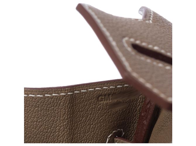 Hermès Borsa HERMES Birkin 30 in Pelle Étoupe - 103717 Taupe - vista 8