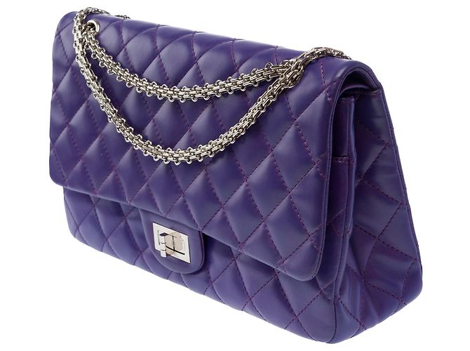 Mademoiselle Borsa CHANEL 2.55 in Pelle Viola - 103728 Porpora - vista 4