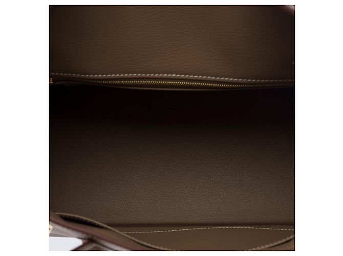 Hermès Borsa HERMES Birkin 30 in Pelle Étoupe - 103716 Taupe - vista 9