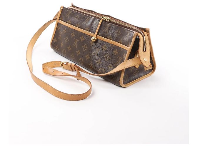 Borsa a tracolla Louis Vuitton Popincourt Long Monogram marrone M40008 - vista 2