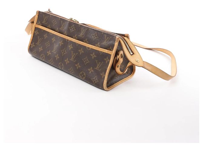 Borsa a tracolla Louis Vuitton Popincourt Long Monogram marrone M40008 - vista 4