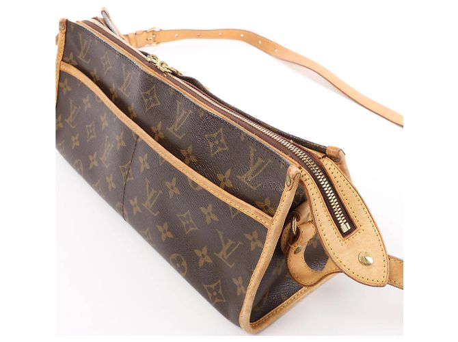 Borsa a tracolla Louis Vuitton Popincourt Long Monogram marrone M40008 - vista 5
