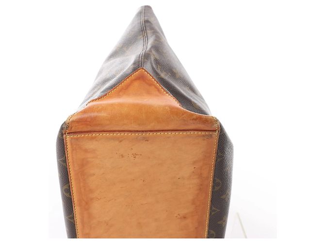 Borsa a tracolla Louis Vuitton Cabas Mezzo Monogram marrone M51151 - vista 10