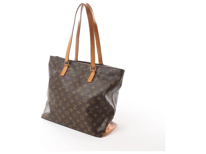 Borsa a tracolla Louis Vuitton Cabas Mezzo Monogram marrone M51151 - vista 2