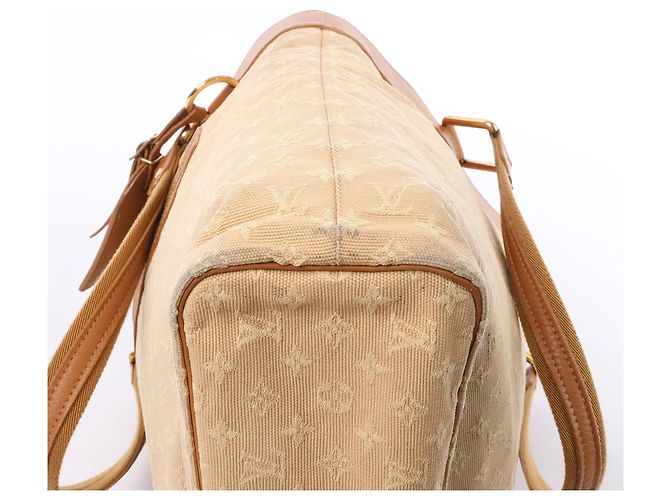 Louis Vuitton Mini Lucille GM Monogram Linen in Beige M92683 - vista 10