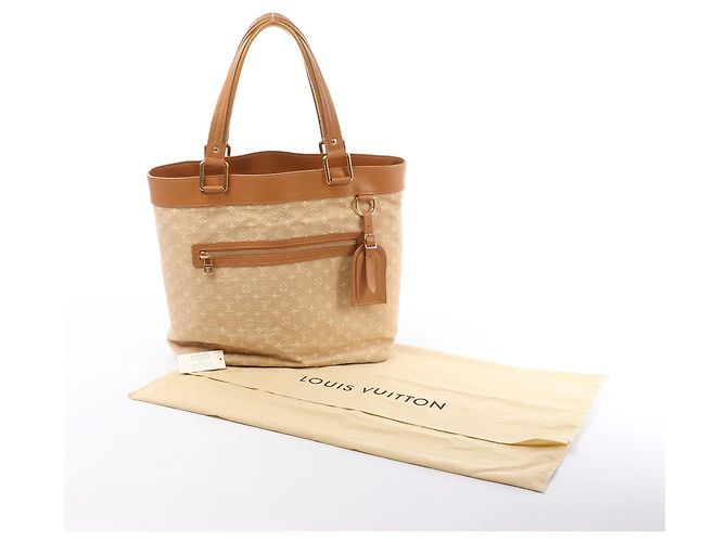 Louis Vuitton Mini Lucille GM Monogram Linen in Beige M92683 - vista 12