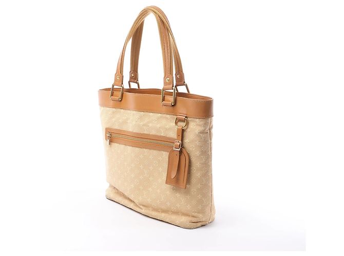 Louis Vuitton Mini Lucille GM Monogram Linen in Beige M92683 - vista 2