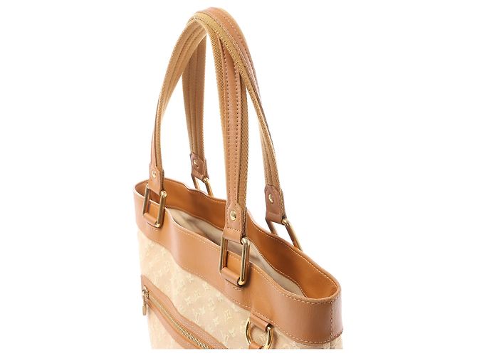 Louis Vuitton Mini Lucille GM Monogram Linen in Beige M92683 - vista 3