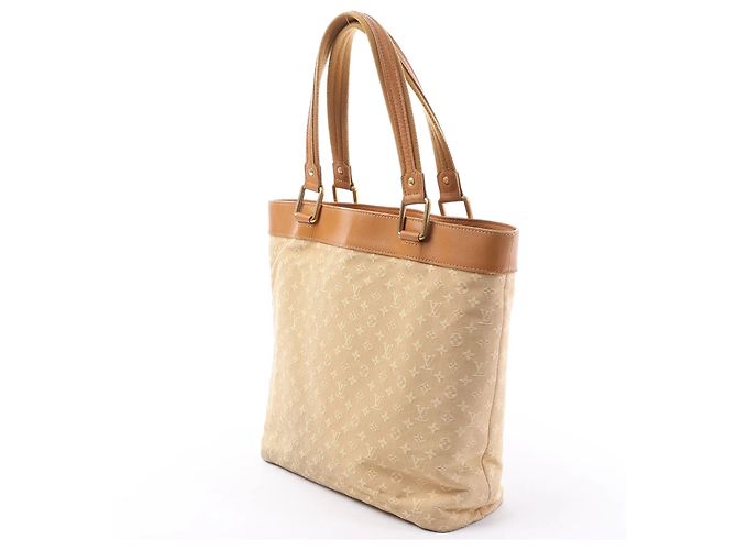 Louis Vuitton Mini Lucille GM Monogram Linen in Beige M92683 - vista 4