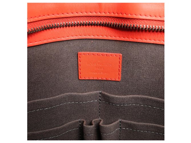 Borsa Louis Vuitton Tadao PM Damier Infini Rosso N41268 - vista 12