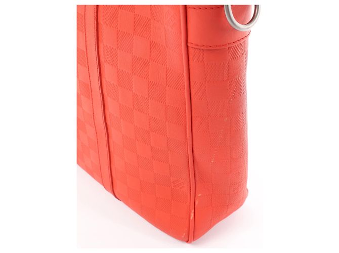 Borsa Louis Vuitton Tadao PM Damier Infini Rosso N41268 - vista 3