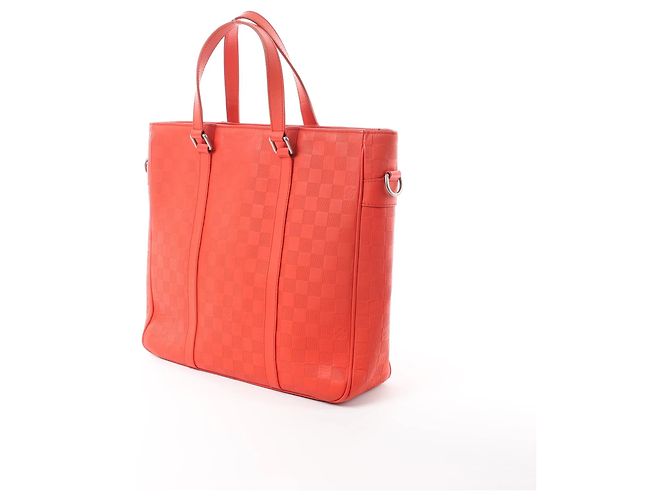 Borsa Louis Vuitton Tadao PM Damier Infini Rosso N41268 - vista 5
