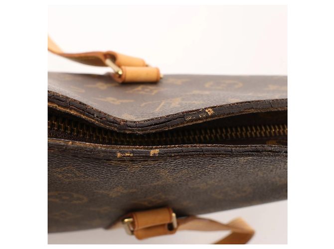 Borsa a tracolla Louis Vuitton Babylone Classic Monogram Canvas marrone M51102 - vista 10
