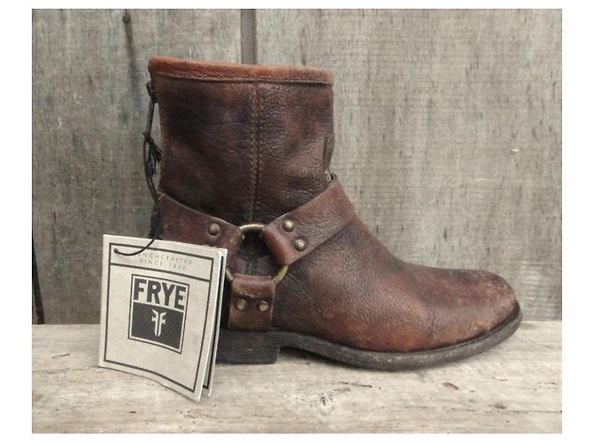 Frye Leder Stiefeletten Braun - Ansicht 4