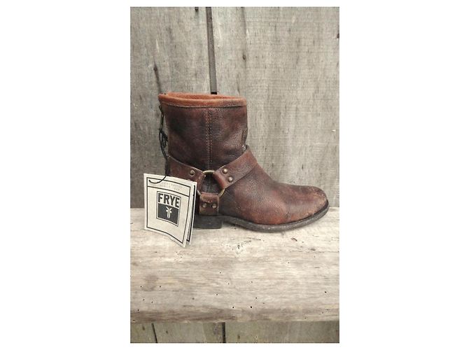 Frye Leder Stiefeletten Braun - Ansicht 5