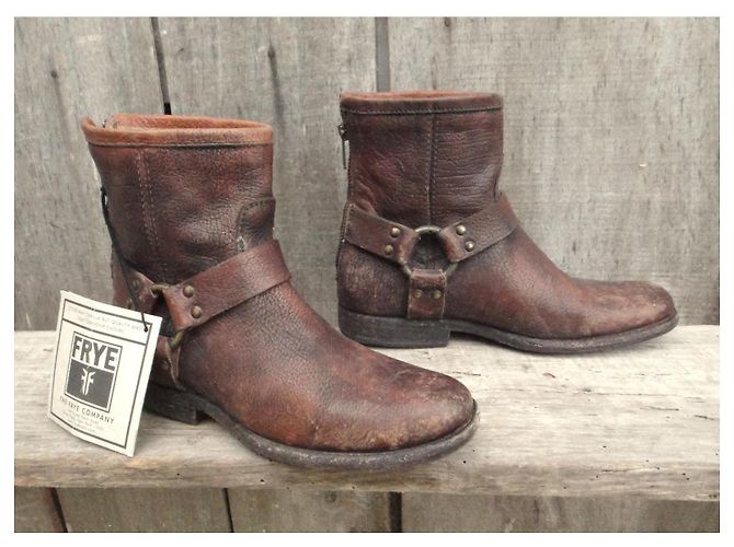 Frye Leder Stiefeletten Braun - Ansicht 6
