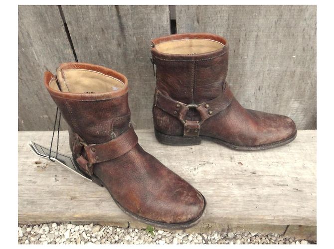 Frye Leder Stiefeletten Braun - Ansicht 7