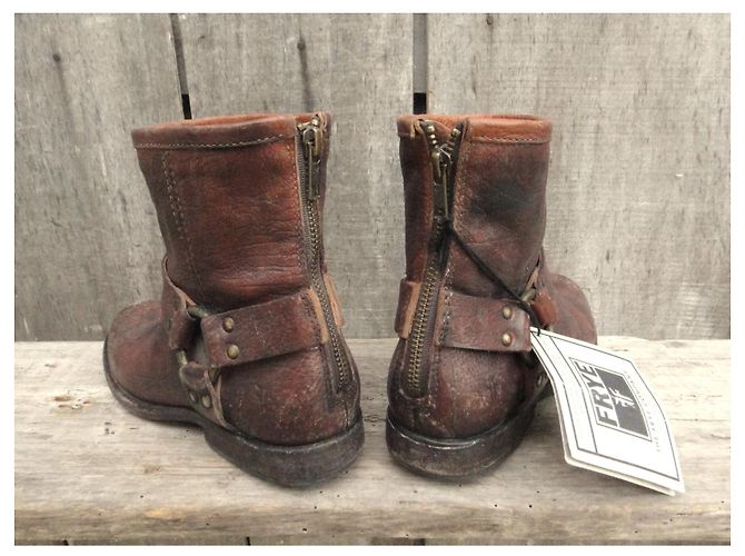 Frye Leder Stiefeletten Braun - Ansicht 9