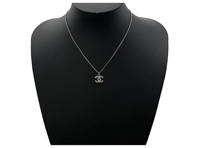 Collana Chanel Coco Mark con strass - vista 5