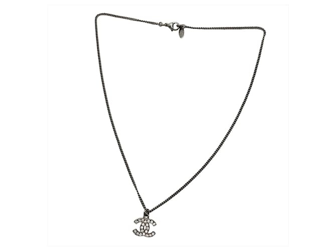 Collana Chanel Coco Mark con strass - vista 6