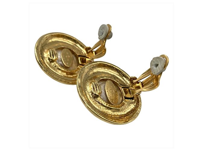 Chanel Coco Mark Clip-Ohrringe Weiß - Ansicht 3