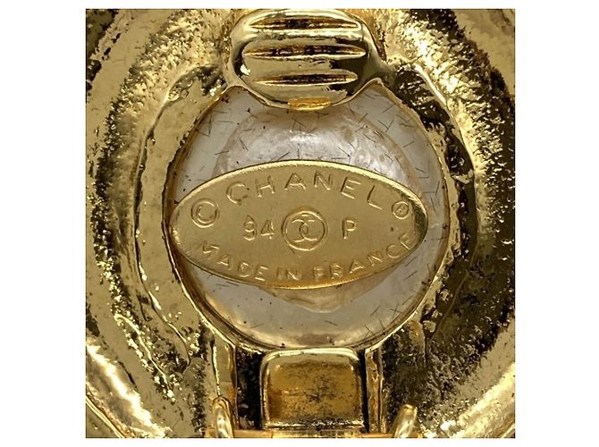 Chanel Coco Mark Clip-Ohrringe Weiß - Ansicht 4