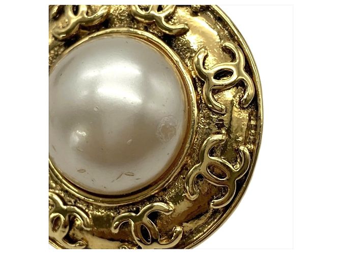 Chanel Coco Mark Clip-Ohrringe Weiß - Ansicht 5