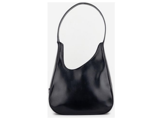 Prada AW98 Leder Hobo Schultertasche Schwarz - Ansicht 3