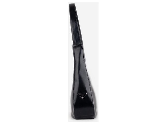 Prada AW98 Leder Hobo Schultertasche Schwarz - Ansicht 4