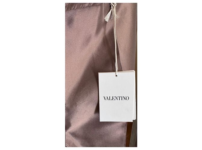 Valentino Garavani Pantalones de seda Valentino Beige - vista 11