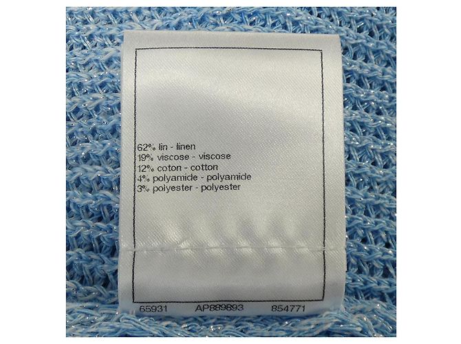 Cárdigan largo Chanel Azul - vista 3