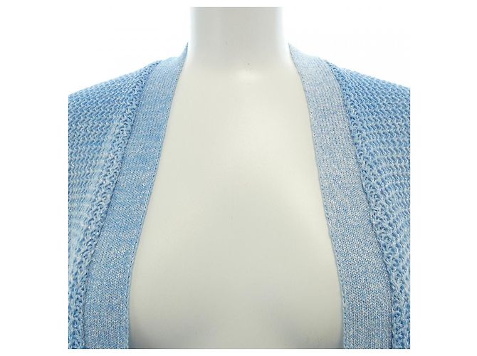 Cárdigan largo Chanel Azul - vista 6