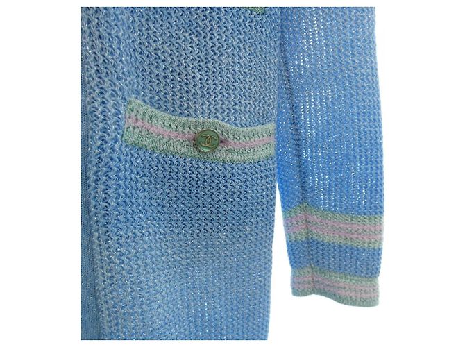 Cárdigan largo Chanel Azul - vista 7