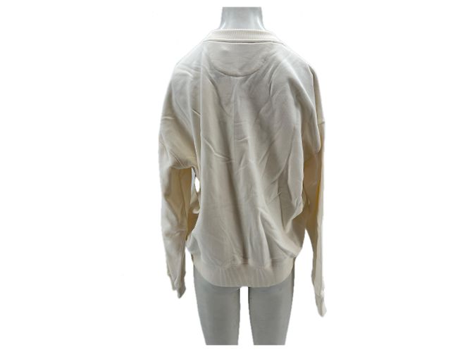 Autre Marque THE NEW SOCIETY Sweatshirt aus Baumwolle Ecru M Beige - Ansicht 2