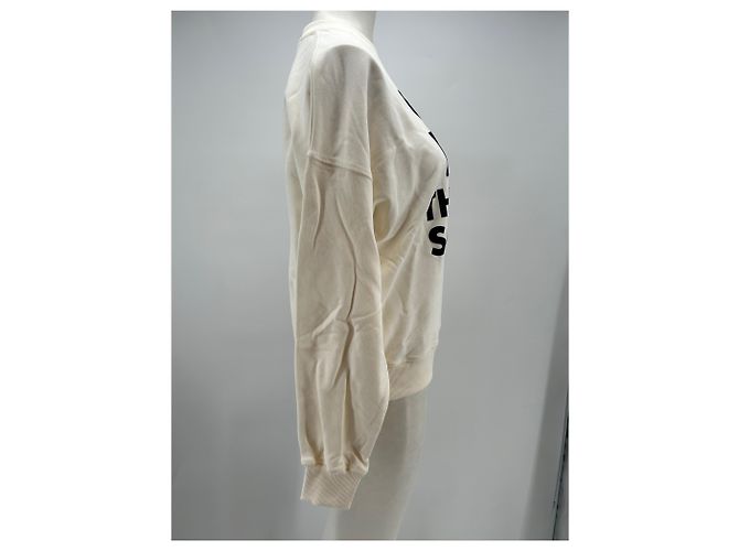 Autre Marque THE NEW SOCIETY Sweatshirt aus Baumwolle Ecru M Beige - Ansicht 3
