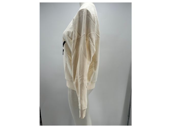 Autre Marque THE NEW SOCIETY Sweatshirt aus Baumwolle Ecru M Beige - Ansicht 4