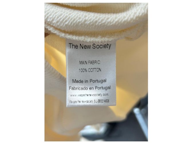 Autre Marque THE NEW SOCIETY Sweatshirt aus Baumwolle Ecru M Beige - Ansicht 6