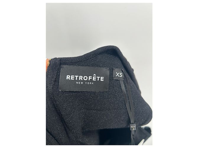 Retrofête Tuta nera glitterata Nero - vista 3