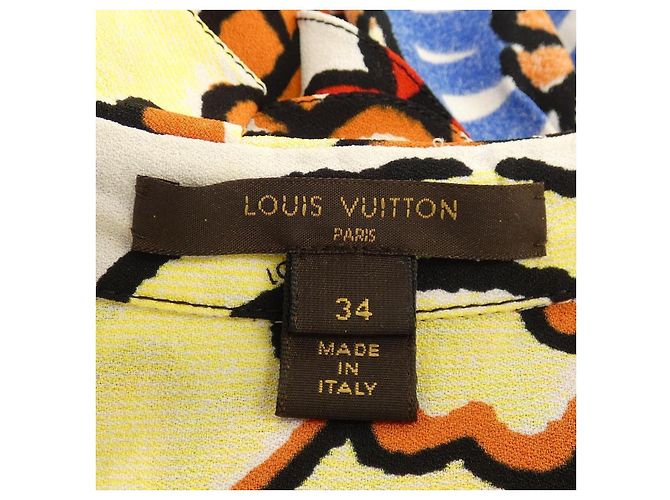 Top Louis Vuitton Blanco Azul Amarillo - vista 4