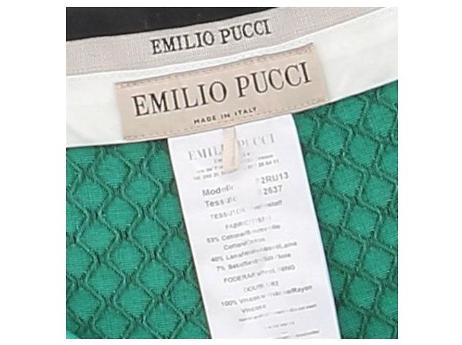 Shorts Emilio Pucci de algodão verde - vista 5