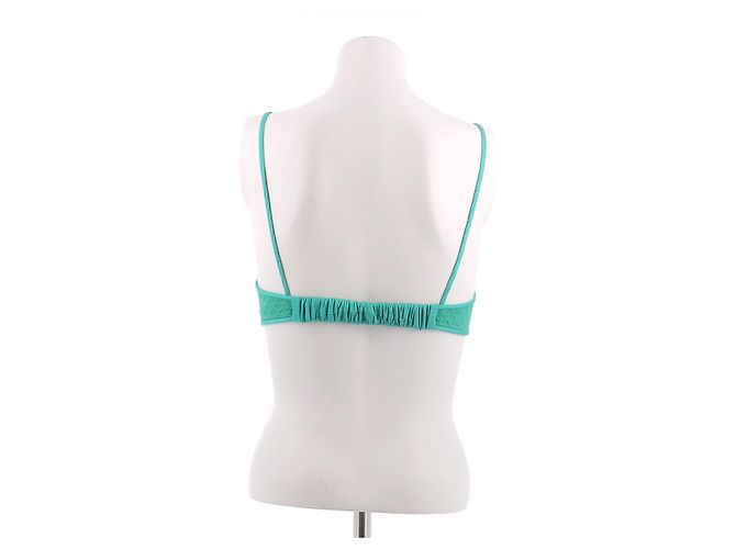Emilio Pucci Top bandeau verde con tirantes - vista 2