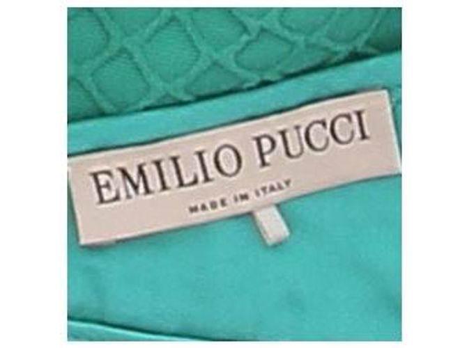 Emilio Pucci Top bandeau verde con tirantes - vista 5