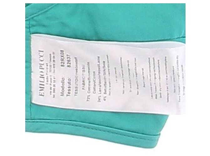 Emilio Pucci Top bandeau verde con tirantes - vista 6